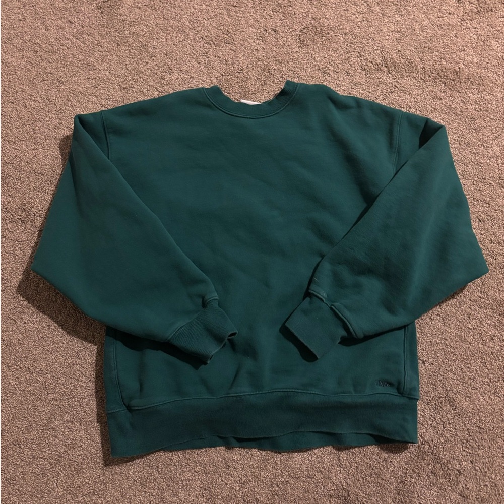 TNA Biome Green Crewneck Sweater